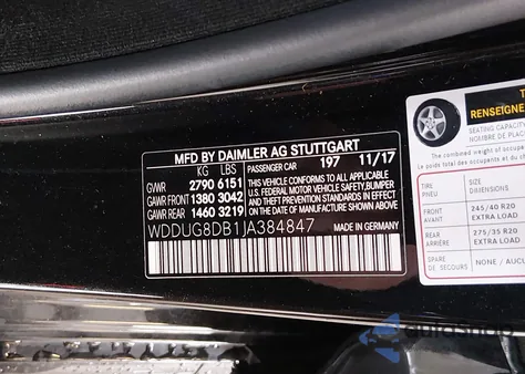 2018 Mercedes-Benz S 560 z USA, uszkodzony, nr VIN WDDUG8DB1JA384847